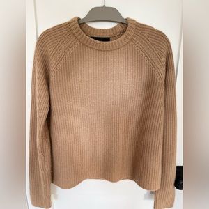 Jenni Kayne Cashmere Fisherman Sweater, Rare Camel Color, Size S